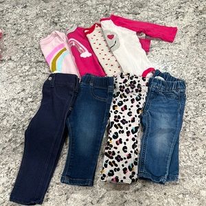 Long sleeve/ Jeans Baby girl Lot